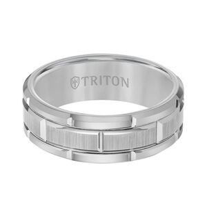 Triton Silver Tungsten Carbide Ring